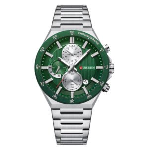 Curren 8481 (Silver&Green)